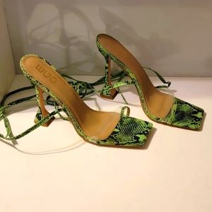 Ego Midsummer Snake Skin Heels